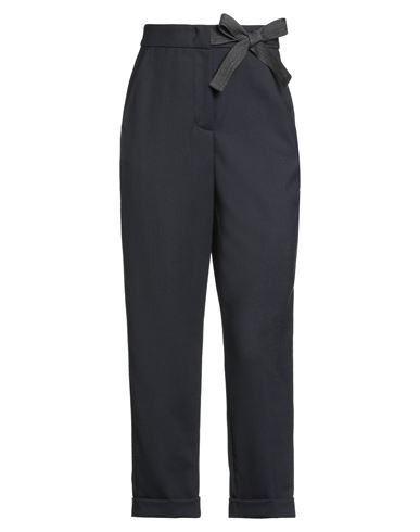 Peserico Woman Pants Midnight Blue Size 2 Wool, Polyester, Elastane