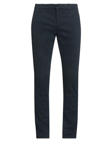 Dondup Man Pants Midnight Blue Size 32 Modal, Cotton, Elastane In Blue