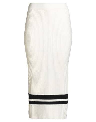 Gaelle Paris Gaëlle Paris Woman Midi Skirt Cream Size 1 Viscose, Polyester, Nylon In Neutral