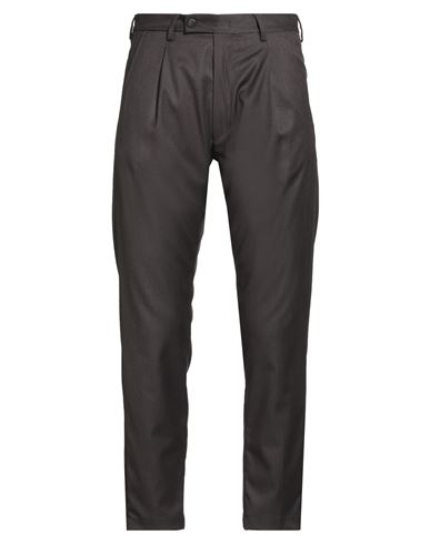 Messagerie Patrizio Piscaglia Man Pants Dark Brown Size 36 Polyester, Viscose, Wool, Elastane
