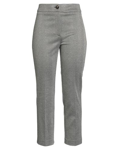 Liu •jo Woman Pants Black Size 10 Polyester, Viscose, Metallic Polyester, Elastane