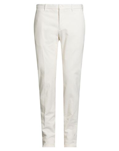 Incotex Man Pants White Size 38 Cotton, Elastane In White