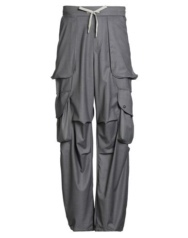 A Paper Kid Man Pants Grey Size M Polyester, Viscose, Elastane In Gray