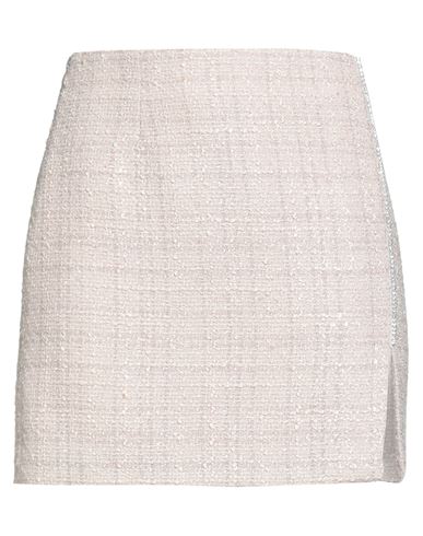 Forte Dei Marmi Couture Woman Mini Skirt Beige Size 4 Polyester, Polyacrylic In White