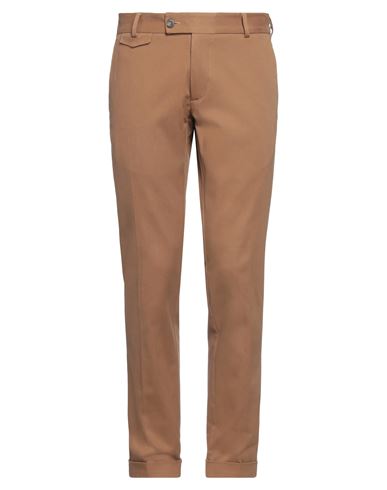 Messagerie Patrizio Piscaglia Man Pants Camel Size 38 Cotton, Elastane