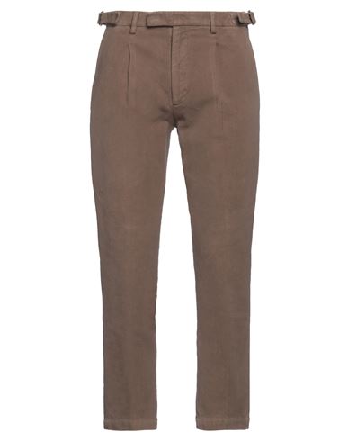 Messagerie Patrizio Piscaglia Man Pants Khaki Size 38 Cotton, Elastane