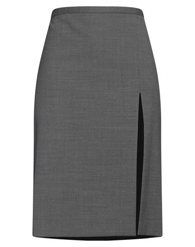 Philosophy Di Lorenzo Serafini Woman Midi Skirt Grey Size 6 Polyester, Wool, Elastane