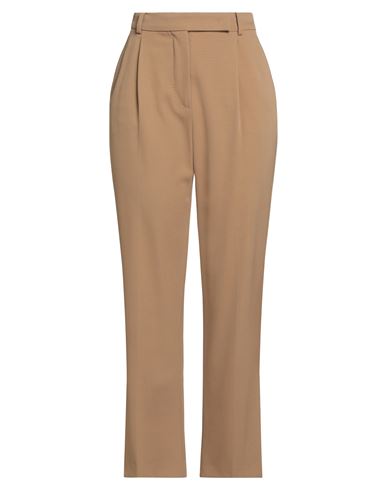 Max Mara Woman Pants Camel Size 8 Virgin Wool, Elastane In Sand