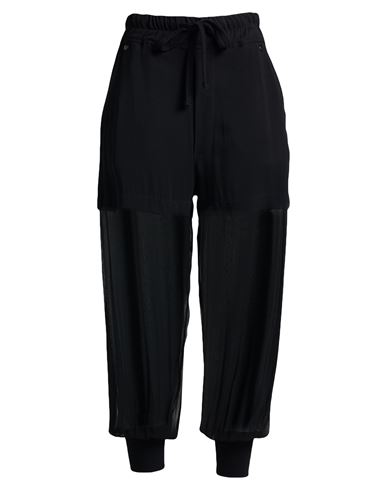 Thom Krom Woman Pants Black Size L Rayon, Elastane In Black
