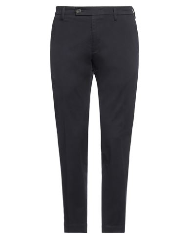Messagerie Luxe Fabrics Man Pants Navy Size 38 Cotton, Elastane