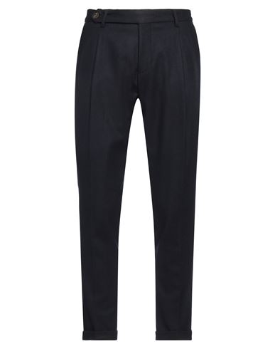Messagerie Luxe Fabrics Man Pants Navy Size 38 Wool, Polyester