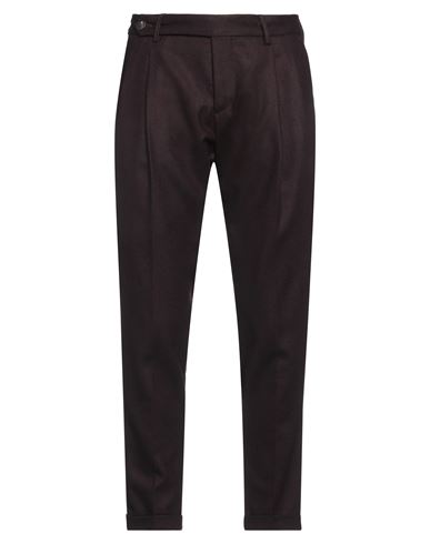 Messagerie Luxe Fabrics Man Pants Burgundy Size 36 Wool, Polyester
