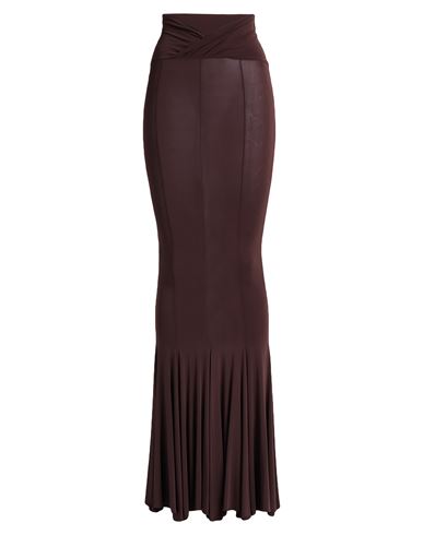 Nensi Dojaka Woman Maxi Skirt Chocolate Brown Size Xs Viscose, Elastane