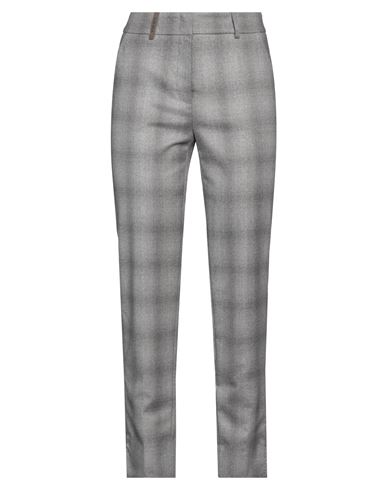 Peserico Woman Pants Grey Size 6 Virgin Wool, Polyamide, Polyester, Elastane