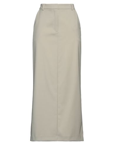 Iro Woman Maxi Skirt Beige Size 10 Wool, Elastane