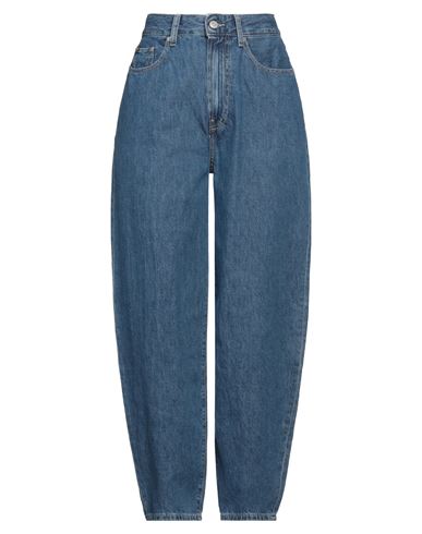 Tommy Hilfiger Woman Jeans Blue Size 32w-30l Cotton, Re-used Cotton