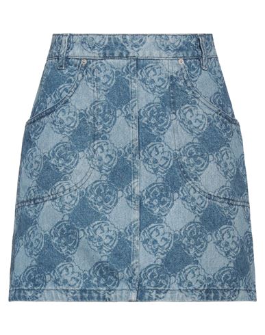 Kenzo Woman Denim Skirt Blue Size 4 Cotton
