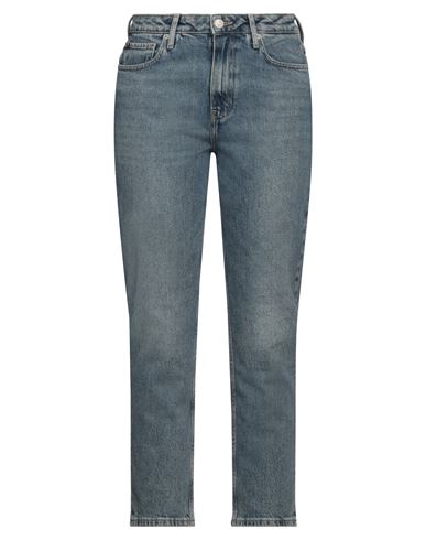 Tommy Hilfiger Woman Jeans Blue Size 30w-30l Cotton, Elastane, Re-used Cotton