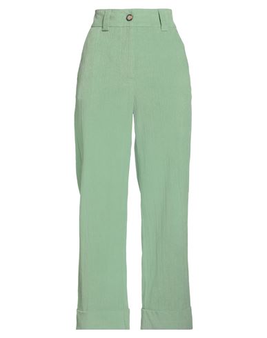 Momoní Woman Pants Green Size 6 Cotton, Modal, Elastane