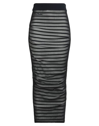 Jean Paul Gaultier Woman Maxi Skirt Black Size M Viscose, Polyester, Polyamide