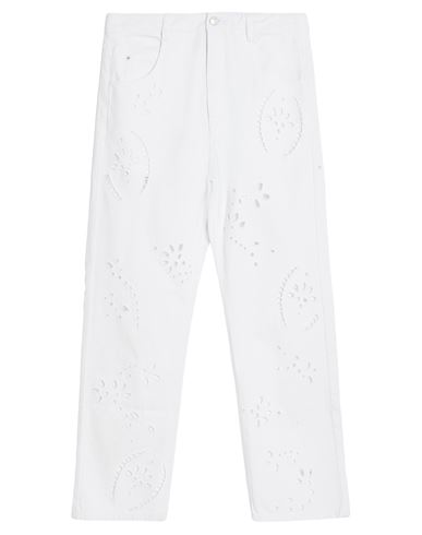 ISABEL MARANT ISABEL MARANT WOMAN JEANS WHITE SIZE 10 COTTON, POLYESTER 