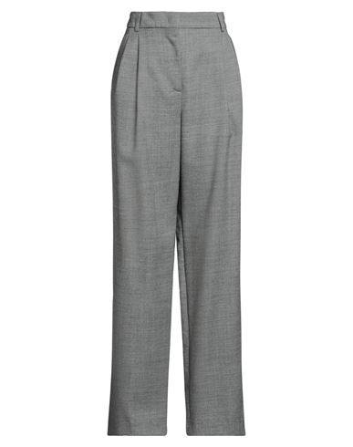 Shop Semicouture Woman Pants Light Grey Size 8 Virgin Wool