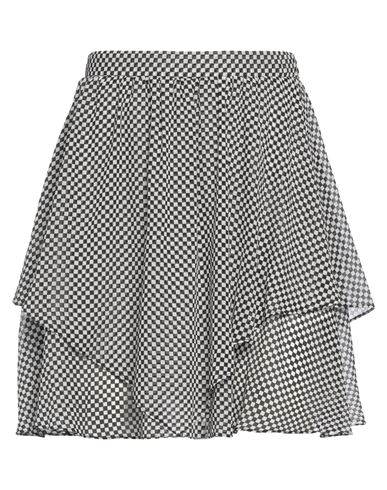 PATRIZIA PEPE PATRIZIA PEPE WOMAN MINI SKIRT BLACK SIZE 4 POLYESTER 