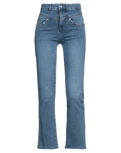 Liu •jo Woman Jeans Blue Size 27 Cotton, Polyester, Elastane In Blue