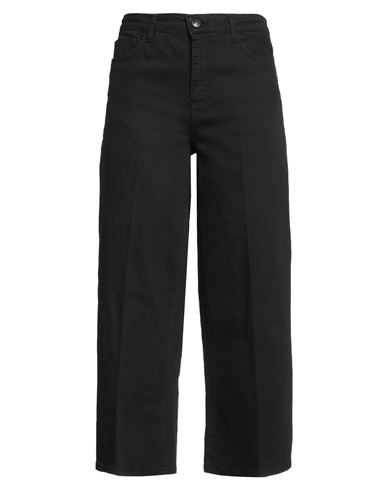 Bonheur Woman Jeans Black Size 32 Cotton, Elastane