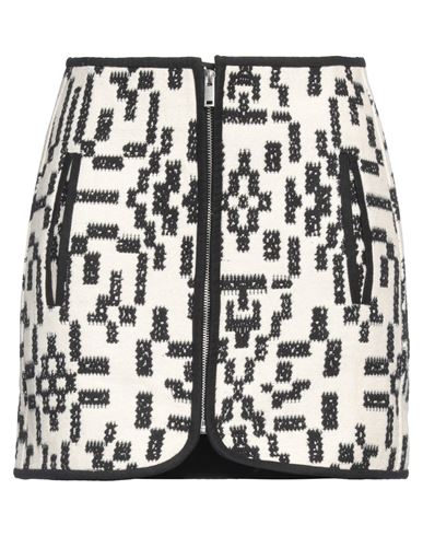 Isabel Marant Étoile Marant Étoile Woman Mini Skirt Cream Size 10 Cotton, Polyester, Viscose