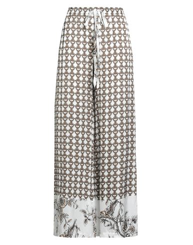1-one Woman Pants White Size 10 Viscose