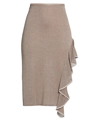 Erendira Woman Midi Skirt Camel Size M Viscose, Polyester, Polyamide