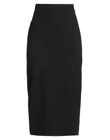 Clips More Woman Midi Skirt Black Size 12 Viscose, Polyamide, Elastane