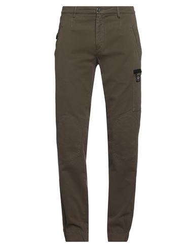 Shop Three Stroke Man Pants Military Green Size 33 Cotton, Elastane
