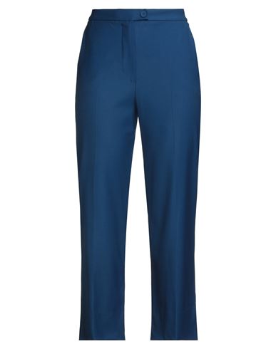 Maison Laviniaturra Woman Pants Blue Size 10 Wool