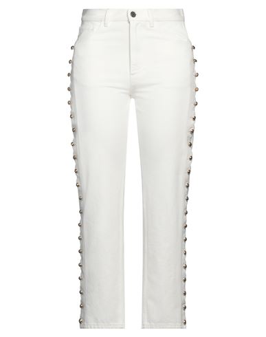 Chloé Woman Jeans White Size 26 Cotton, Polyester