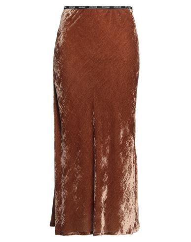 Ottod'ame Trésor Woman Midi Skirt Camel Size 6 Rayon, Polyamide