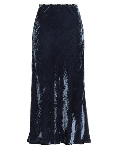 Ottod'ame Trésor Woman Midi Skirt Navy Size 10 Rayon, Polyamide