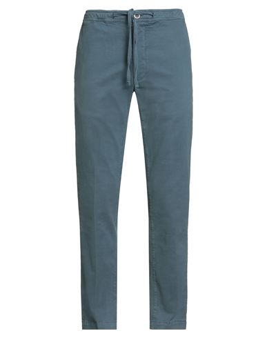 Brooksfield Man Pants Pastel Blue Size 32 Cotton, Elastane In Blue