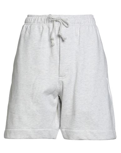 Shop Y-3 Woman Shorts & Bermuda Shorts Light Grey Size L Cotton, Polyester