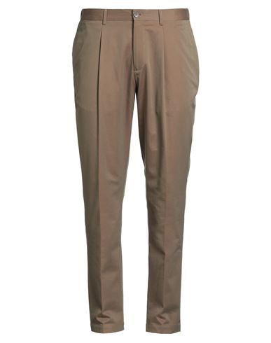Devore Incipit Man Pants Military Green Size 38 Cotton, Silk, Elastane