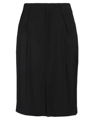 Ami Alexandre Mattiussi Woman Midi Skirt Black Size 8 Viscose, Wool