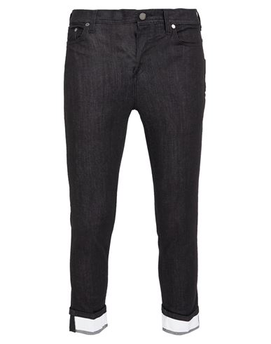Neil Barrett Man Jeans Black Size 30 Cotton, Elastane