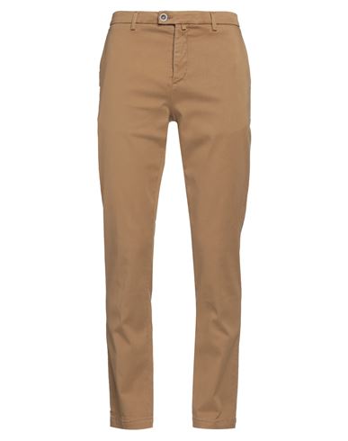 Brooksfield Man Pants Camel Size 32 Lyocell, Cotton, Elastane In Brown