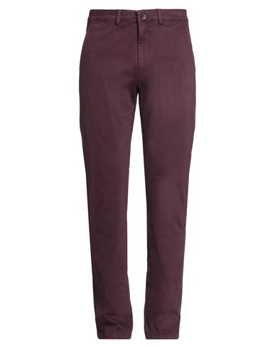 Lyle & Scott Man Pants Plum Size 34 Cotton, Elastane In Purple