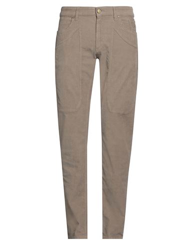 Jeckerson Man Pants Beige Size 35 Cotton, Elastane