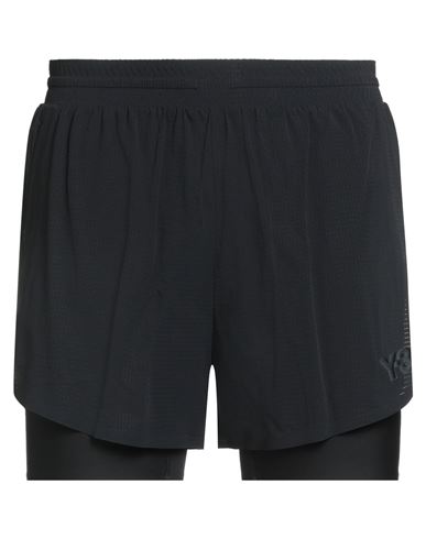 Y-3 Man Shorts & Bermuda Shorts Black Size L Polyamide, Elastane