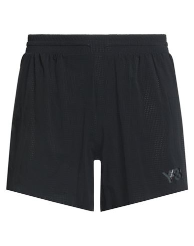 Y-3 Man Shorts & Bermuda Shorts Black Size L Polyamide, Elastane