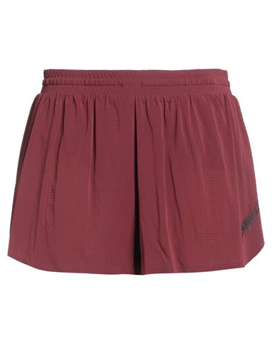 Y-3 Woman Shorts & Bermuda Shorts Burgundy Size M Polyamide, Elastane