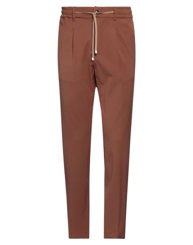 Cruna Man Pants Brown Size 30 Polyester, Virgin Wool, Elastane